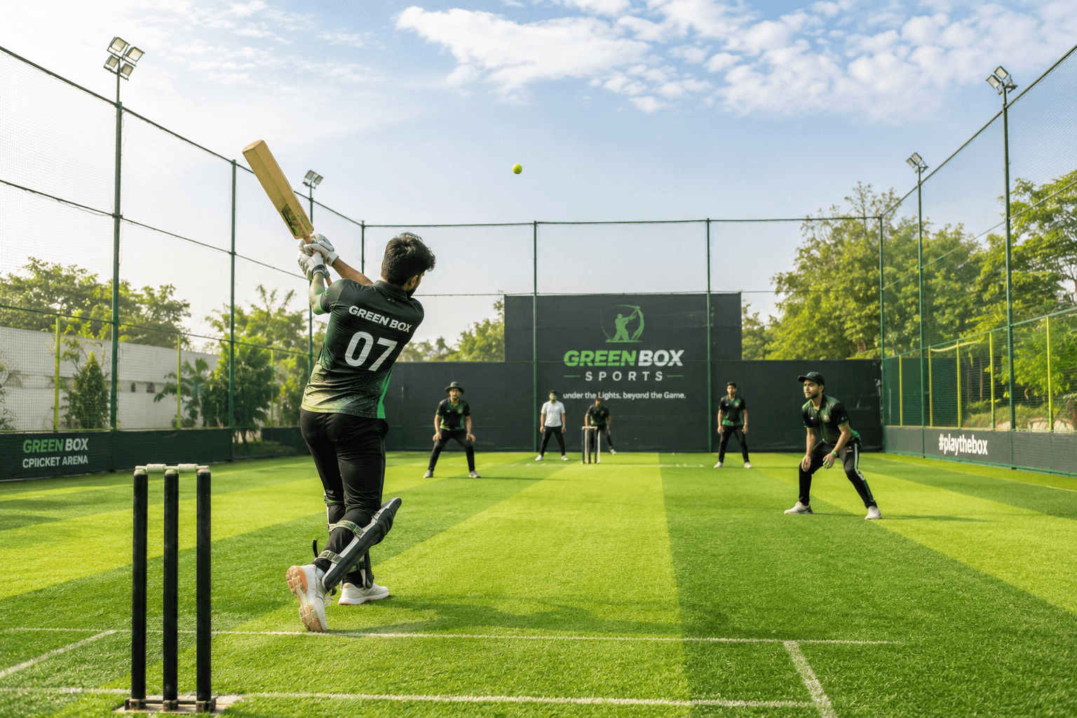 Green Box Sports cricket ground in Fatehpur